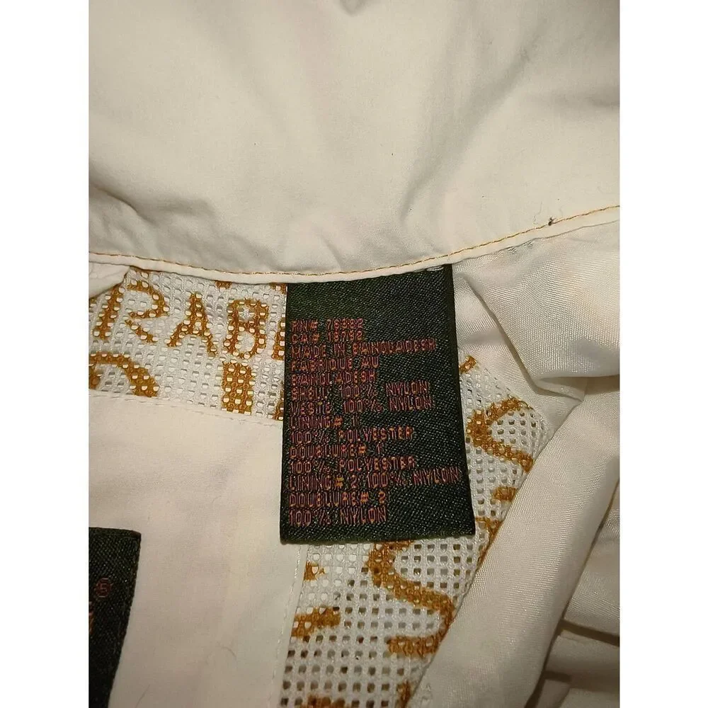 White Timberland windbreaker/light jacket men's full-zip jacket  embroidered tre